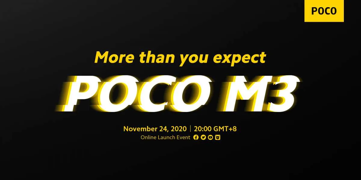 Dikonfirmasi meluncur 24 November, ini bocoran spesifikasi POCO M3