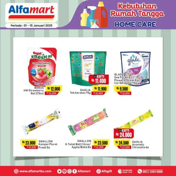 Promo Alfamart Home Care Periode 1-15 Januari 2025