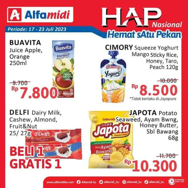 Promo Alfamidi Hemat Satu Pekan Periode 17-23 Juli 2023