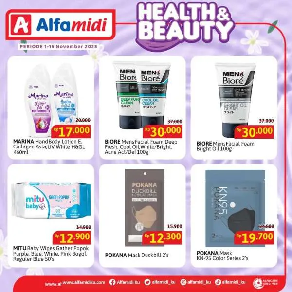 Promo Alfamidi Health & Beauty Periode 1-15 November 2023