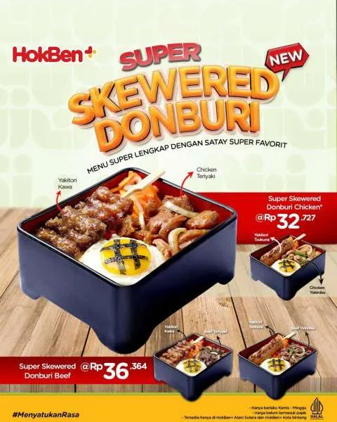Promo Hokben Super Skewered Donburi