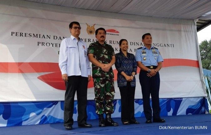 Rini serah terima rumah dinas pengganti TNI AU, proyek kereta cepat pun melaju