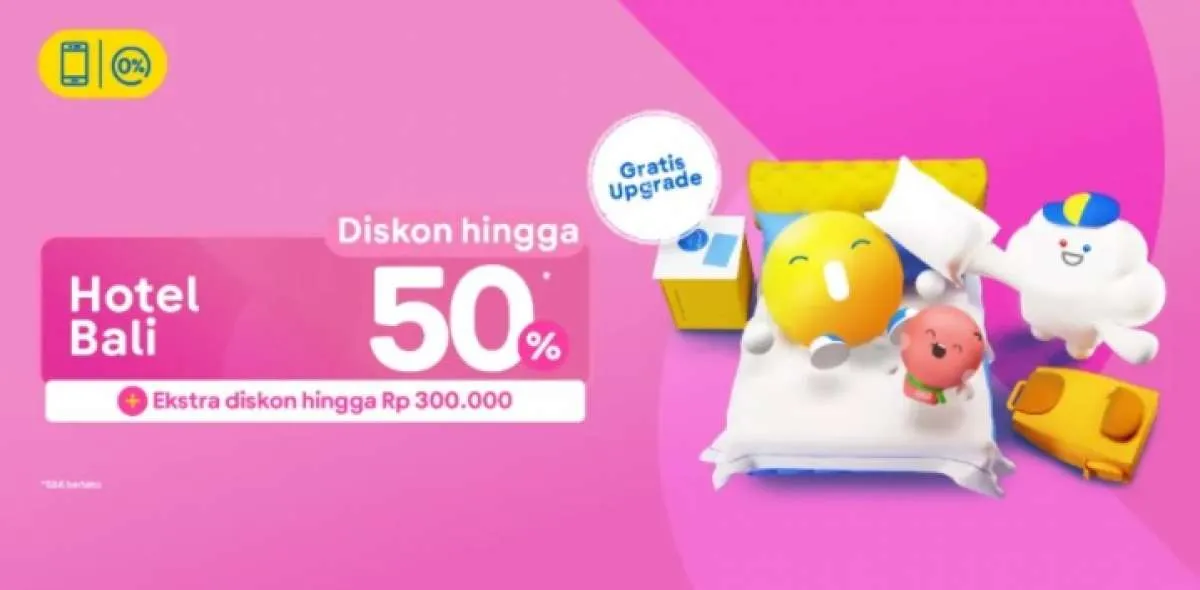 Promo Hotel Bali dari Tiket.com, Diskon hingga 50% Periode 7-24 Januari 2022