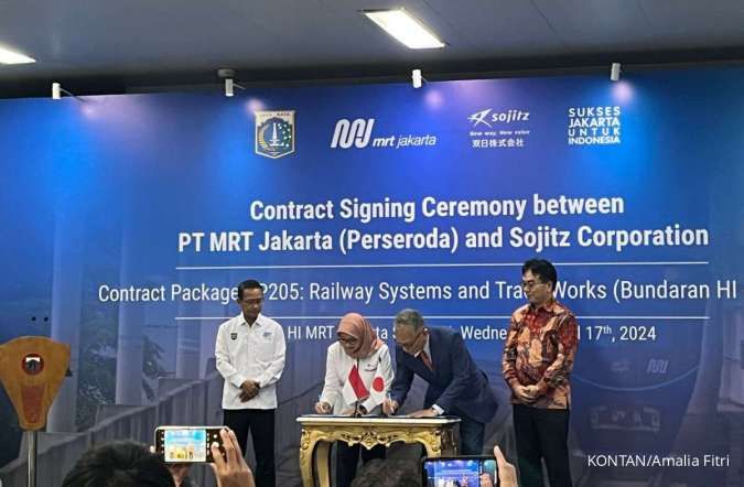 Lanjutkan Pembangunan Fase 2A, MRT Jakarta Resmi Gandeng Sojitz Corporation