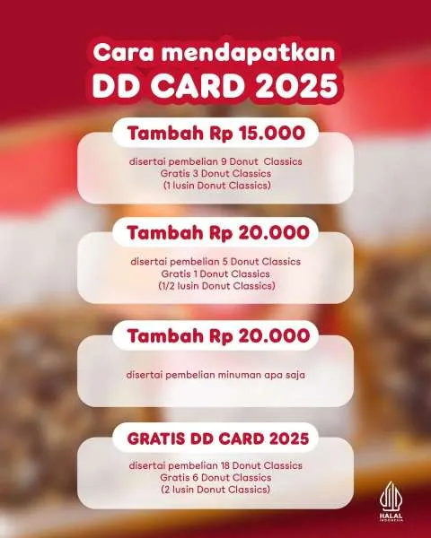 Promo Dunkin Jajan Hemat Dapat DD Card
