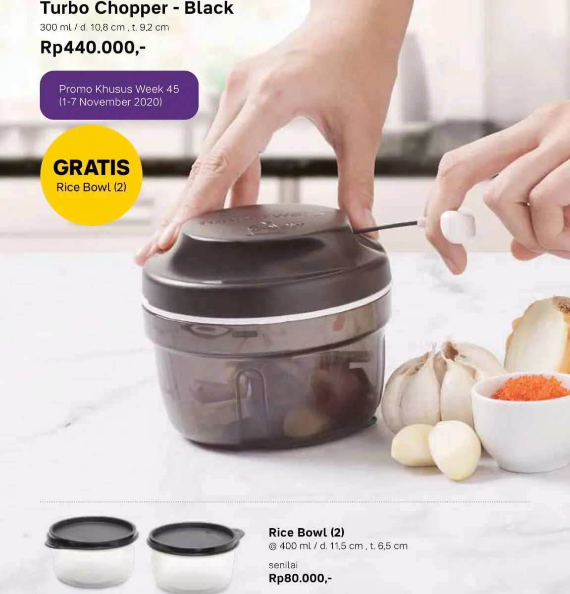 Promo Tupperware November 2020 edisi dapur cantik, ada gratis Rice Bowl
