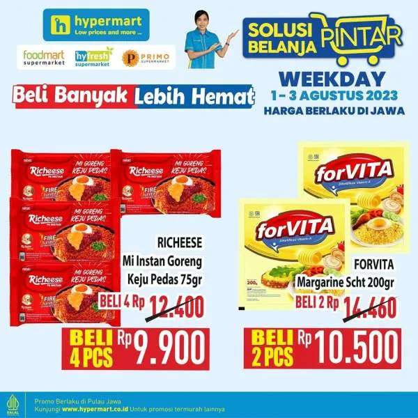 Promo Hypermart Beli Banyak Lebih Hemat Periode 1-3 Agustus 2023