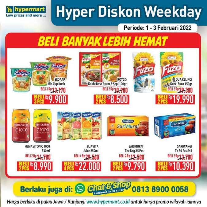 Promo Hypermart Terbaru 1-3 Februari 2022