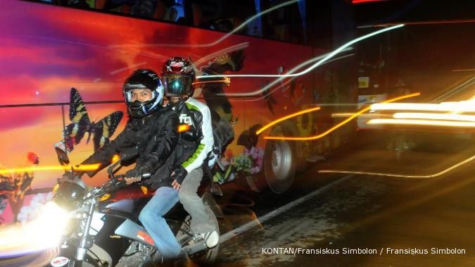 1.300 motor mudik gratis naik kapal ke Semarang