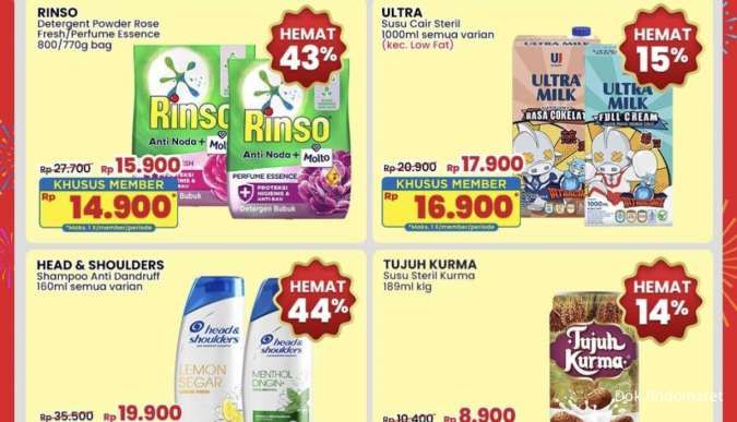 Promo JSM Indomaret 13-15 Desember 2024, Diskon hingga 48% untuk Beragam Produk