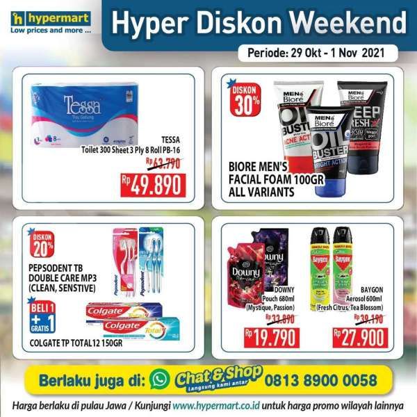 Katalog Promo Hypermart Hyper Diskon Weekend Periode 29 Oktober-1 November 2021