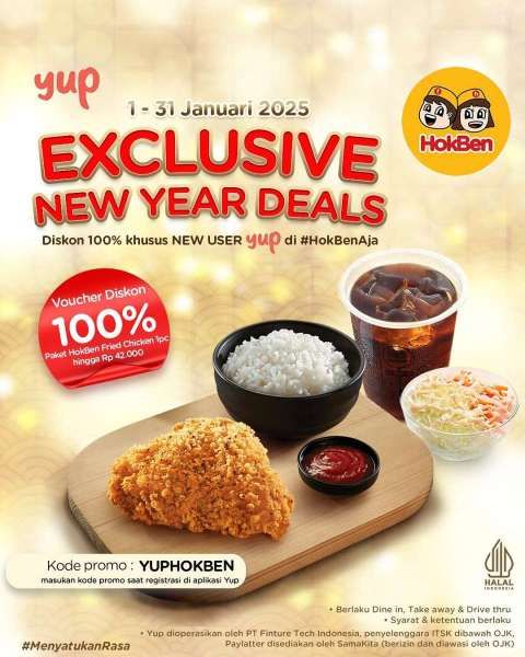 Promo HokBen dengan Yup 1-31 Januari 2025