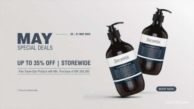 Promo Skincare Sensatia Botanicals, Diskon s/d 35% + Free Produk hingga 31 Mei 2022