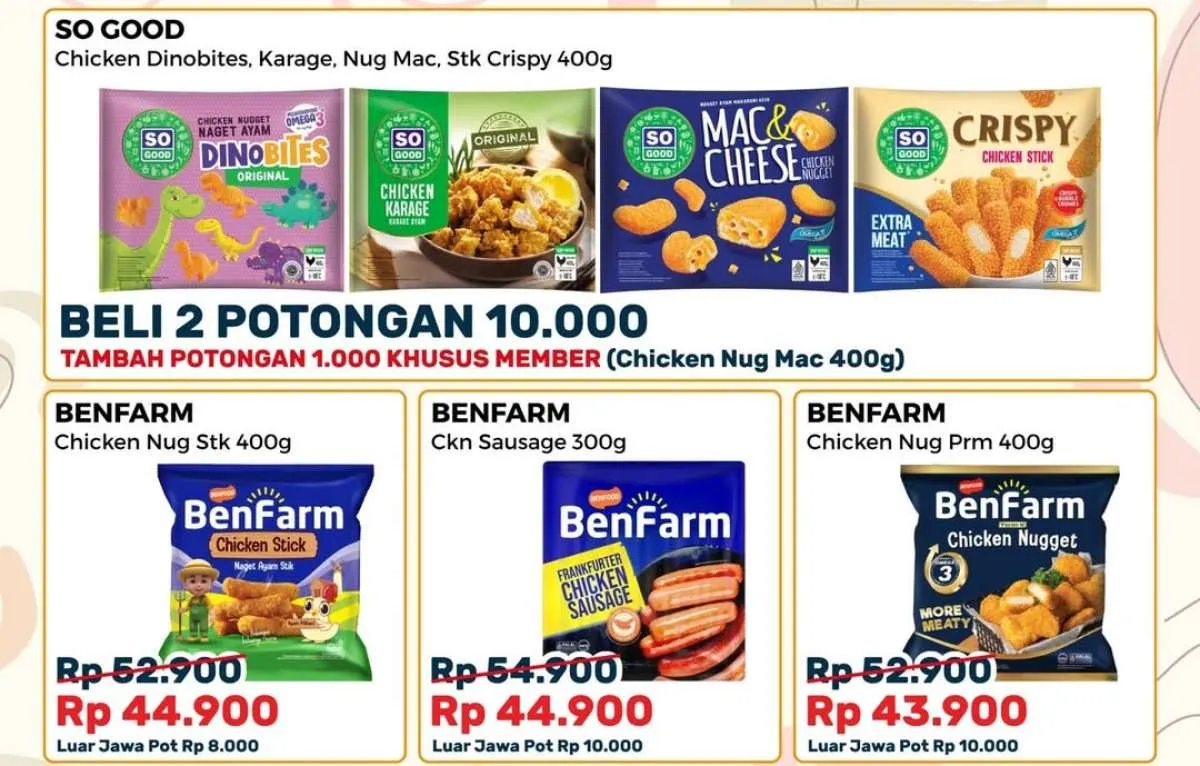 Promo Alfamart Frozen Food Fair Agustus 2025, Nugget So Good Beli 2 Diskon Rp 10.000