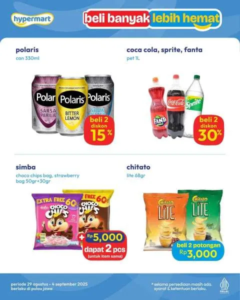Promo Hypermart Beli Banyak Lebih Hemat Periode 29 Agustus-4 September 2025
