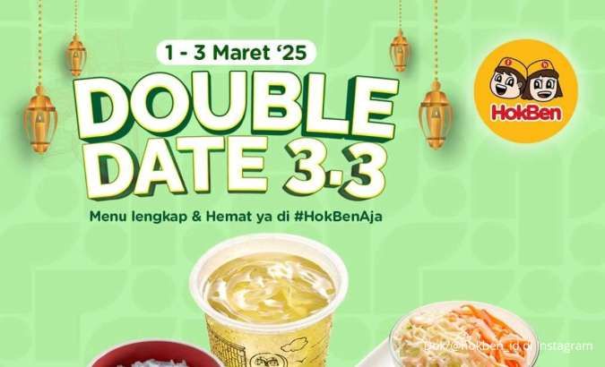 Promo HokBen 3.3 Hari Ini 3 Maret 2025, Paket Lengkap Harga Hemat Akan Berakhir
