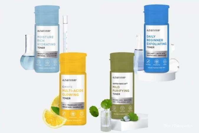 4 Varian Toner Azarine Sesuai Kebutuhan Kulit, Produk Lokal Harga Terjangkau