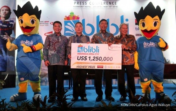 Blibli Indonesia Open 2018 perebutan hadiah Rp 17 miliar