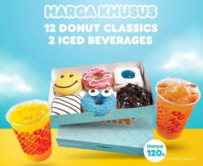 Promo Dunkin 9-19 Juni 2022, Diskon 12 Donut dan 2 Minuman Berlaku untuk  Umum