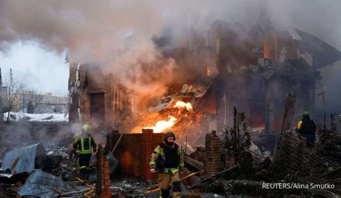 Puluhan Rudal dan Drone Rusia Gempur Infrastruktur Energi Ukraina