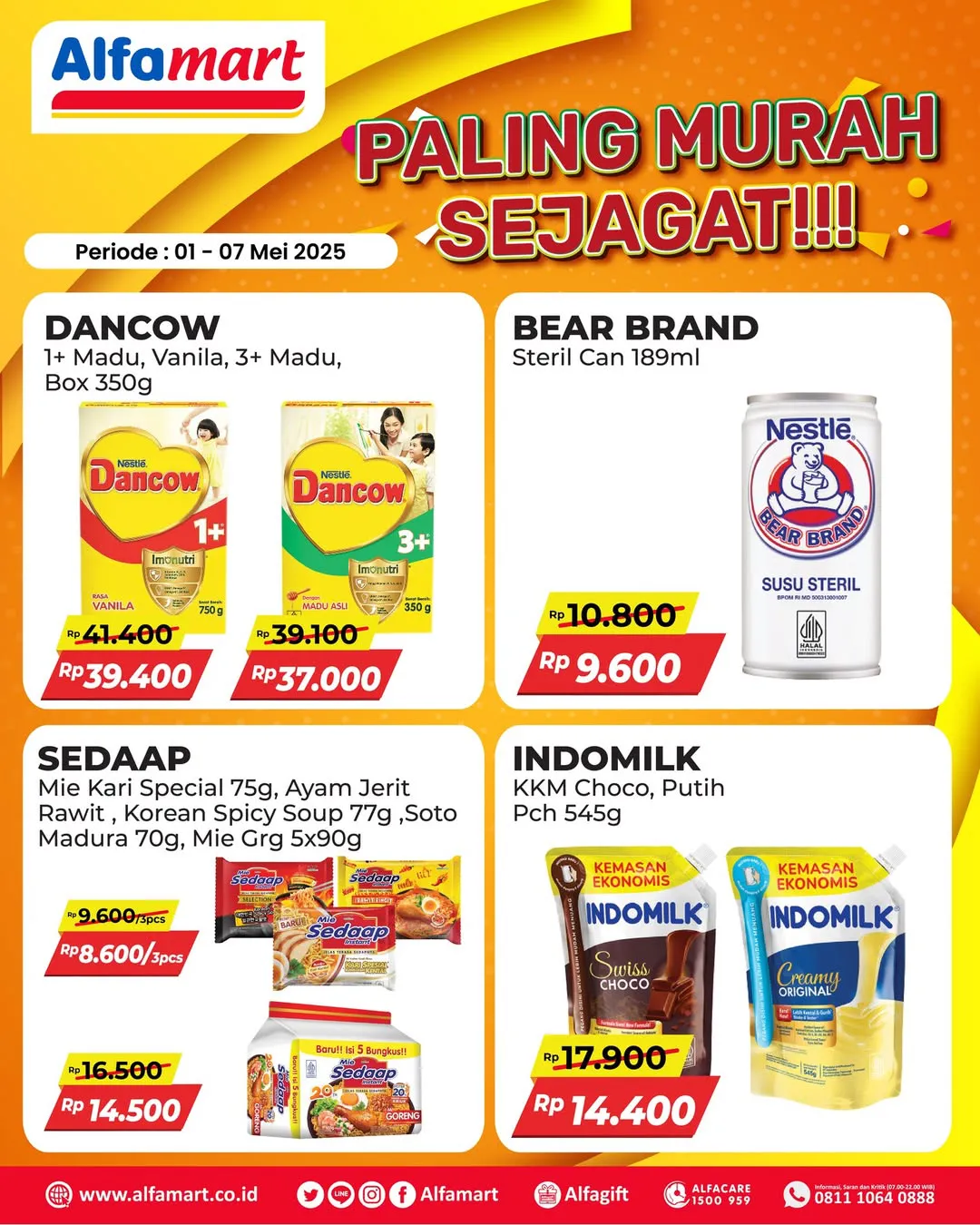 Promo Alfamart Paling Murah Sejagat Periode 1-7 Mei 2025