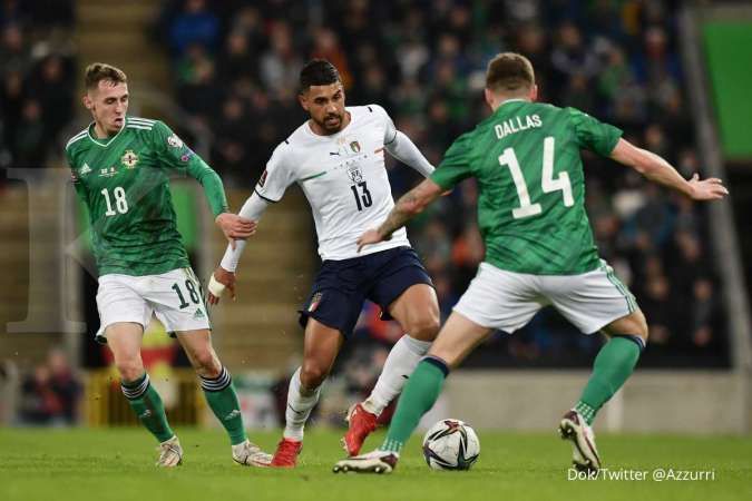 Hasil Irlandia Utara vs Italia: Imbang 0-0 lawan Norn Iron, Azzurri ke play off