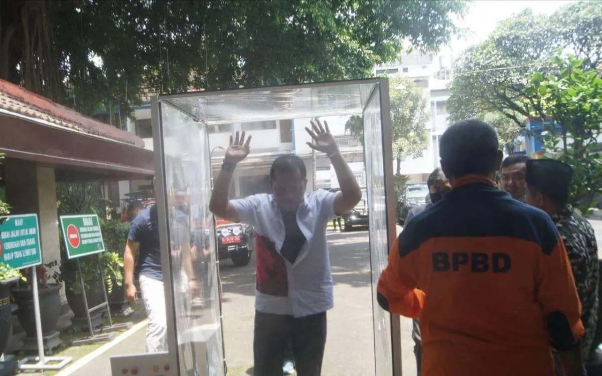 SarCovid Booth, bilik penyemprot disinfektan otomatis buatan relawan Malang