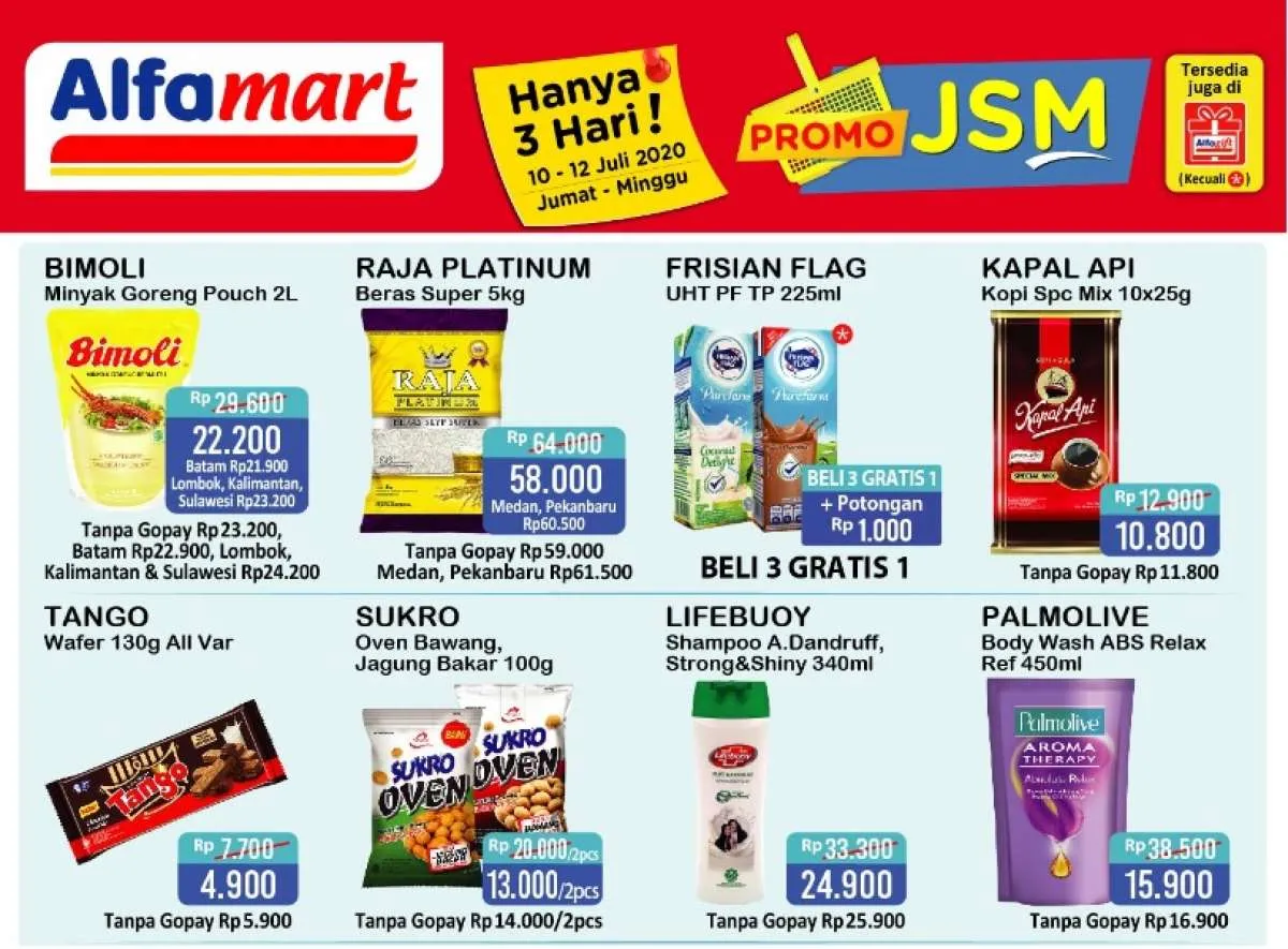 Promo JSM Alfamart 10-12 Juli 2020, diskonan akhir pekan!
