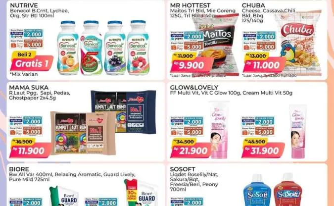 Promo PSM Alfamart Periode 16-23 September 2025, Beli 2 Gratis 1 Nutrive Benecol