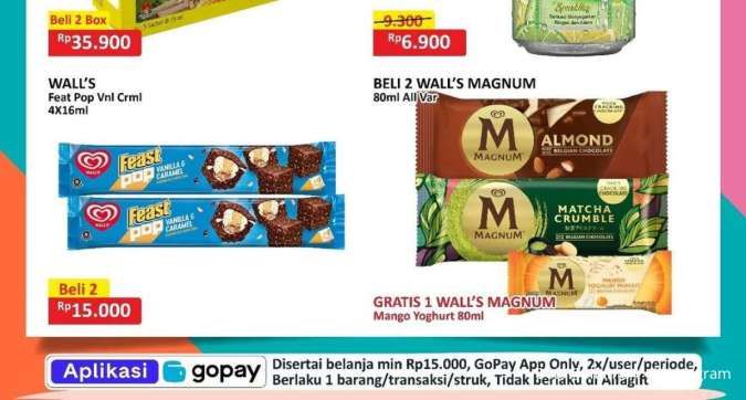 Promo JSM Alfamart 4-6 Oktober 2024, Beli 2 Magnum Gratis 1 Magnum Mango Yoghurt