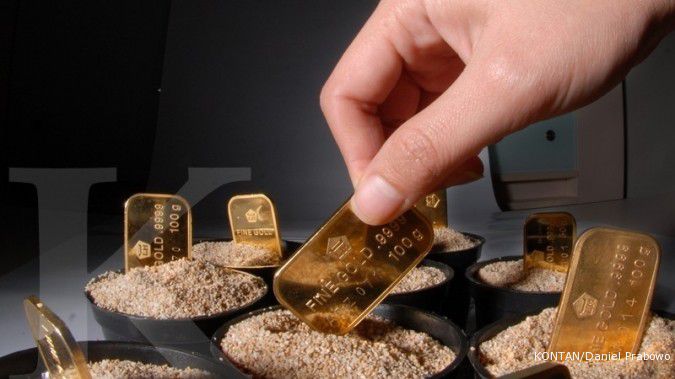 Sepekan, harga emas Antam turun Rp 4.000 per gram