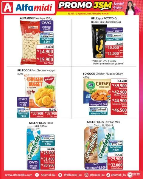 Promo JSM Alfamidi Hanya 4 Hari Periode 31 Juli-3 Agustus 2025