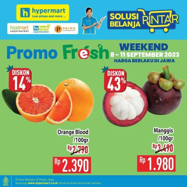 Promo Hypermart Hyper Diskon Weekend Periode 8-11 September 2023