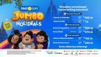 Promo Tiket.com Jumbo Holideals, Diskon hingga 50% untuk Liburan Keluarga