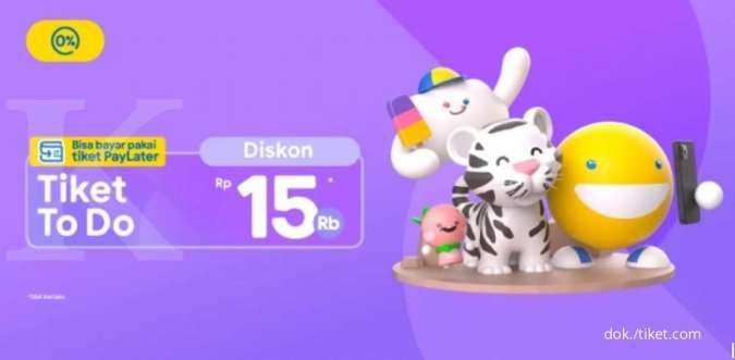 Promo Tiket To Do dari Tiket.com, Diskon Rp 15.000 Selama Oktober 2021