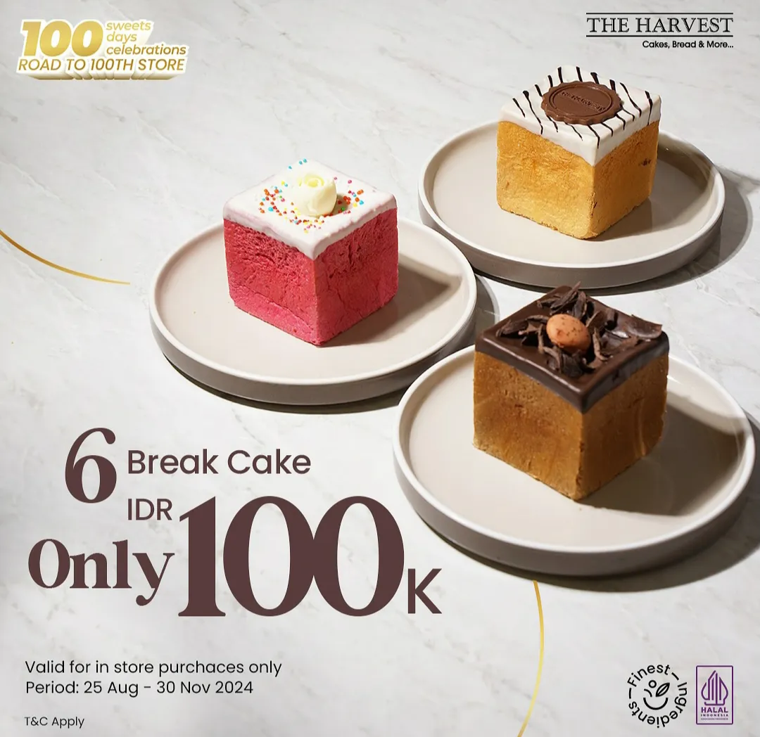 Promo the harvest Rp 100.000