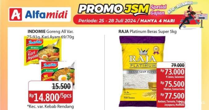 Katalog Promo JSM Alfamidi Spesial Gajian Hanya 4 Hari Periode 25-28 Juli 2024