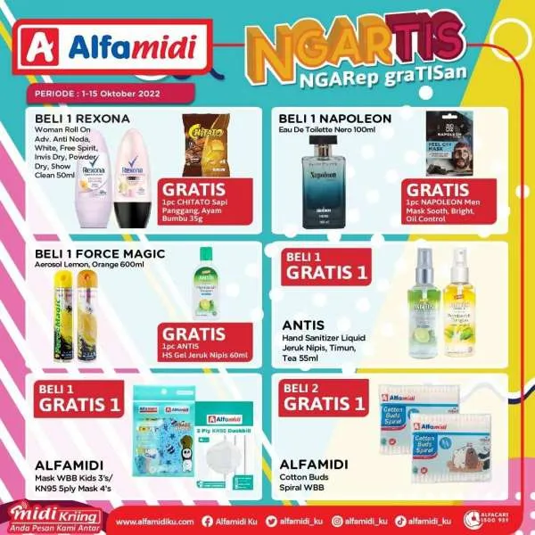 Manfaatkan Promo Beli 1 Gratis 1 di Alfamidi, Berlaku sampai 15 Oktober