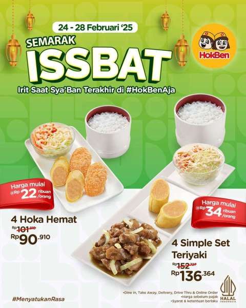 Promo HokBen Jelang Ramadan 24-28 Februari 2025