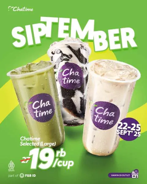 Promo Chatime Siptember 22-25 September 2025