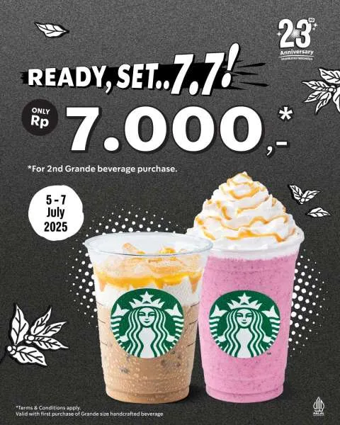 Promo Starbucks 7.7
