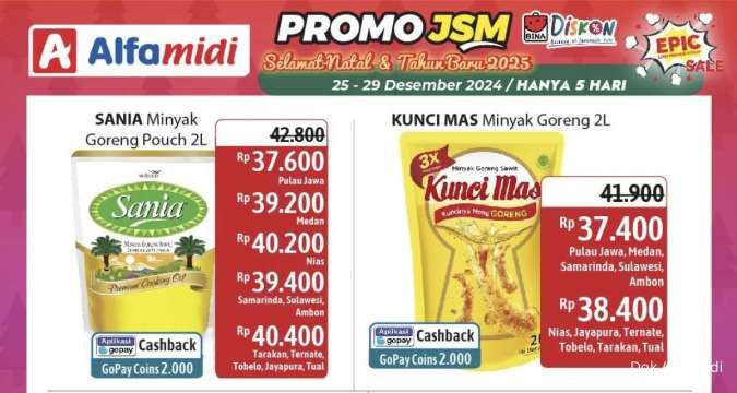 Katalog Promo JSM Alfamidi Spesial Natal Hanya 5 Hari Periode 25-29 Desember 2024