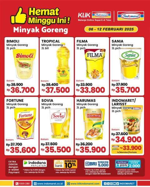 Promo Minyak Goreng di Indomaret 6-12 Februari 2025 Hemat Minggu Ini