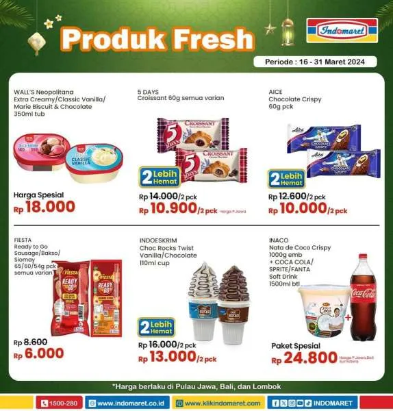 Promo Indomaret Super Hemat Periode 16-31 Maret 2024