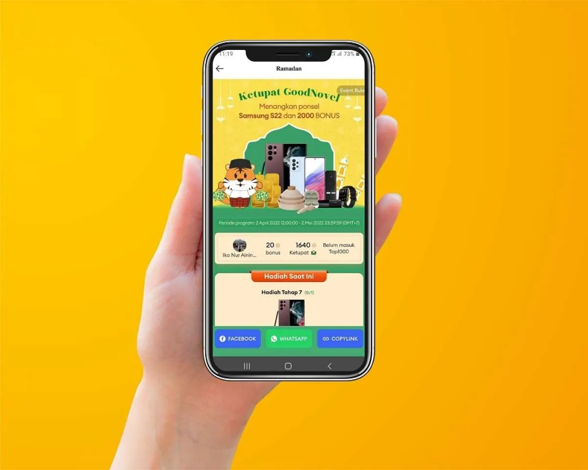 Tingkatkan Minat Baca, GoodNovel Menawarkan Hadiah Samsung Galaxy S22 5G