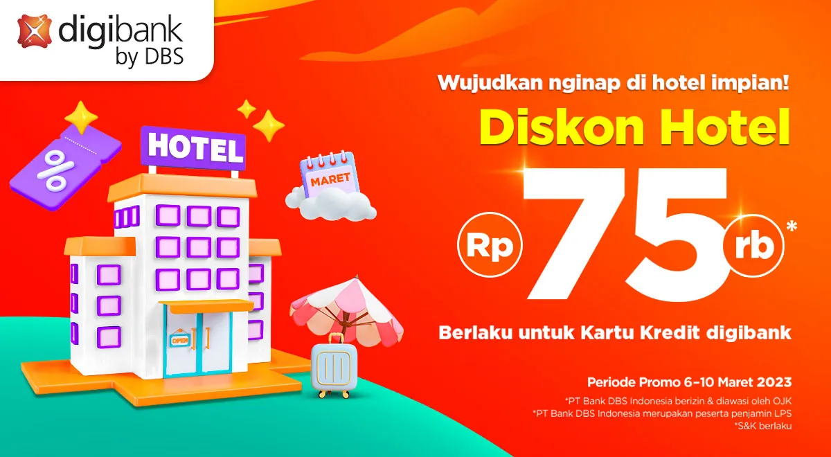 Promo Kartu Kredit Digibank di PegiPegi, Dapatkan Diskon Hotel