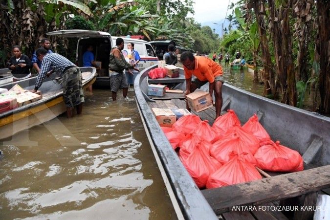 Pascabanjir bandang, 25 kampung terendam luapan Danau Sentani