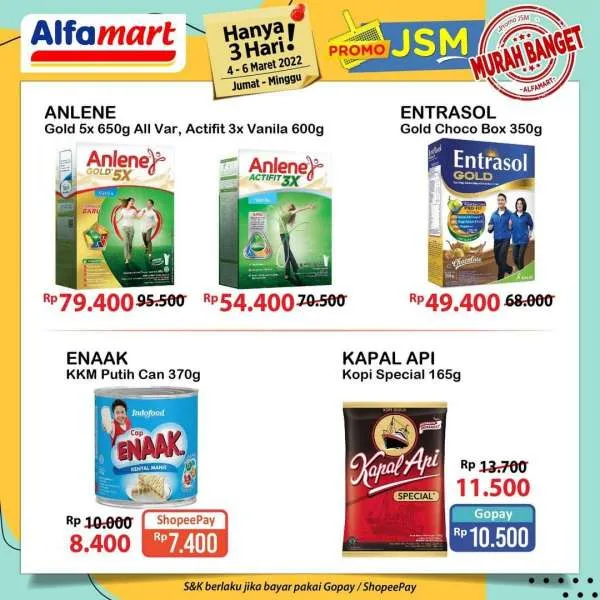 Promo JSM Alfamart Periode 4-6 Maret 2022
