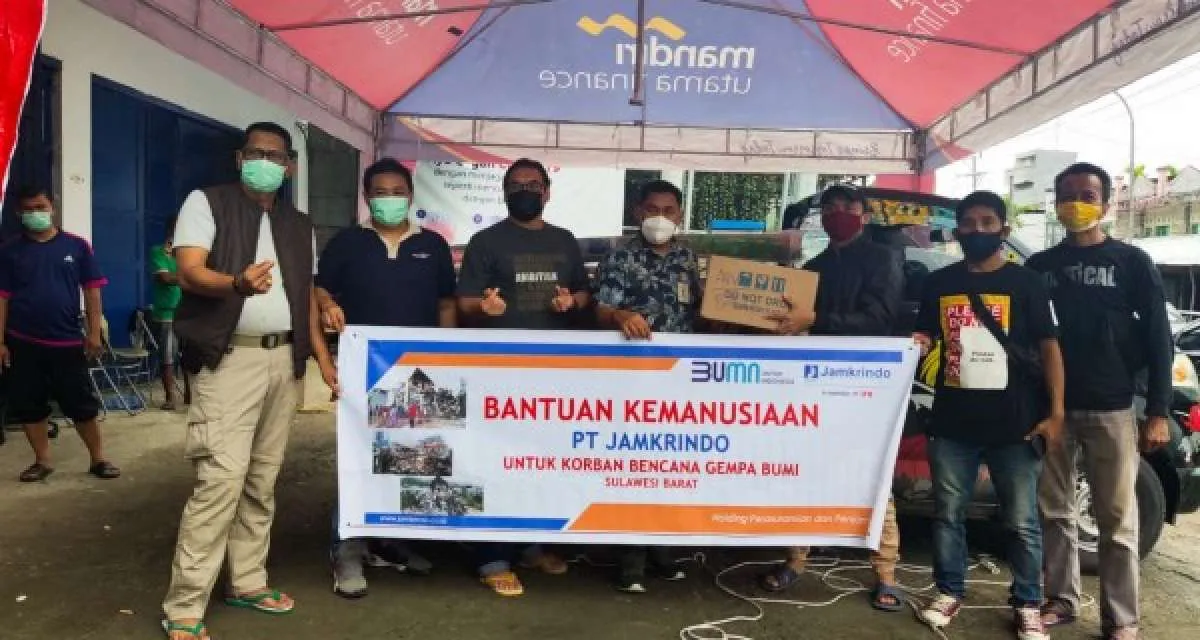 Jamkrindo distribusikan bantuan kemanusiaan ke Sulawesi Barat