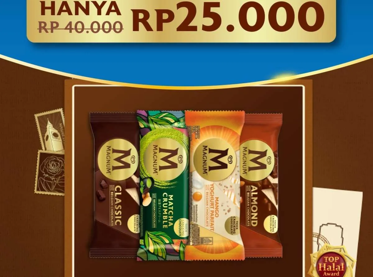 Promo Es Krim Magnum di Klik Indomaret, Beli 2 Harga Spesial Berakhir Hari Ini